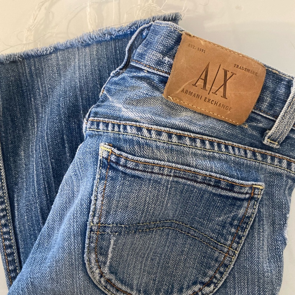 Armani exchange boot cut jeans